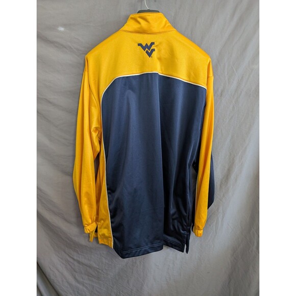 Vintage Nike Team Issued West Virginia Basketball Warm Up Shirt Size L Button Up - Picture 2 of 16